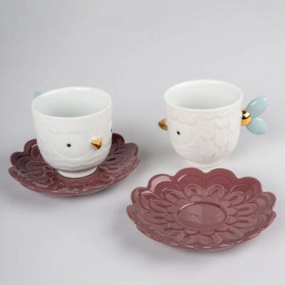 Set de 2 tazas y platos Kawki